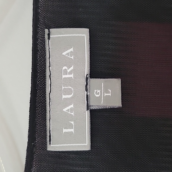 Laura Blouse purple black Grey pink block colours - Picture 3 of 6